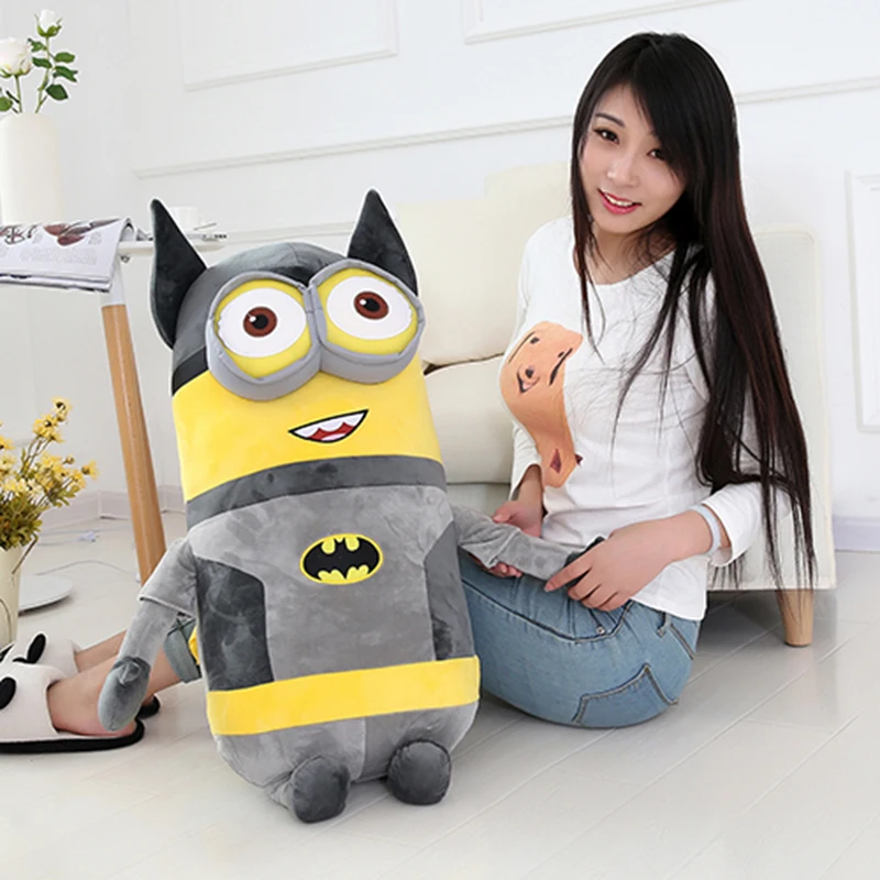 

Kawaii Cosplay Little Yellow Stuffed Man Doll Plush Toy Cartoon Anime Peripheral Stuart Kevin Bob Doll Ragdoll Pillow Kid Gift