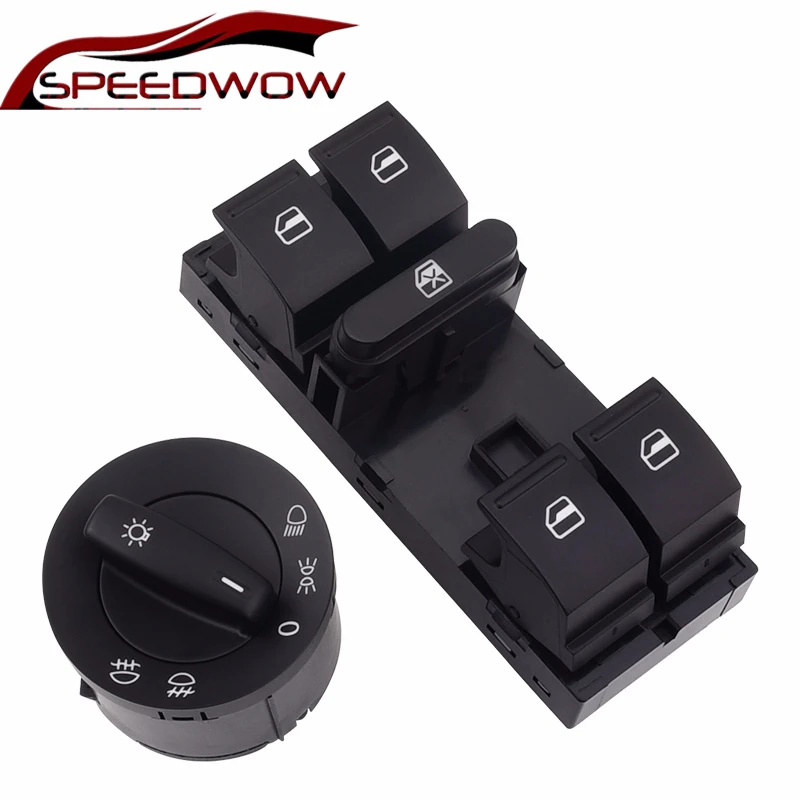 Кнопка переключения стеклоподъемника фары SPEEDWOW Master Power для Volkswagen J-etta Mk5 Golf 5 6 Tiguan