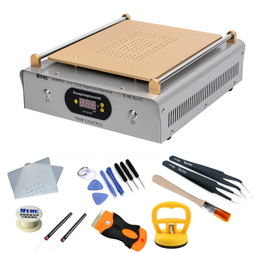 New UYUE 968Q 14 Inch Separating Machine Screen Separator For iPhone Samsung iPad Tablet PC Phone Screen Glass Repair Machine - Цвет: Package 1 110V
