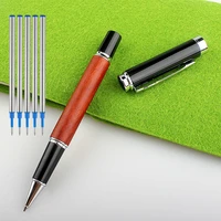 high quality jinhao black luxury wood ballpoint pen business gifts ball pen writing office school supplies stationery