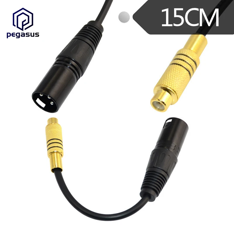 Коаксиальный кабель 15 см 3Pin XLR с позолоченным покрытием | Электроника