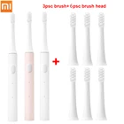 Звуковая зубная щетка xiaomi mijia T100, электрическая зубная щетка, перезаряжаемая через USB, Глубокая очистка, водонепроницаемая, IPX7