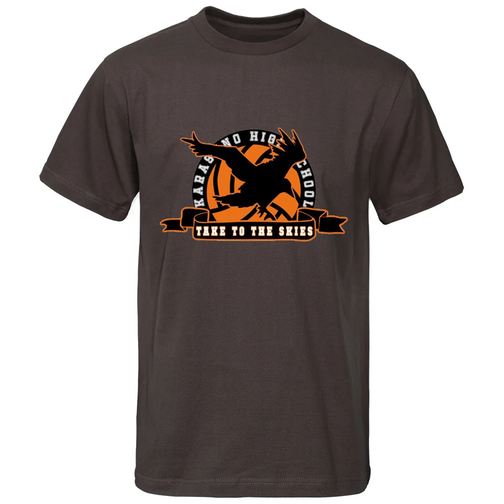 

Japane Anime Haikyuu T-shi Fukuronaki Hi School T-shis Summer T-shis Men Oveized Sho Mouw Te Round Toat Tops