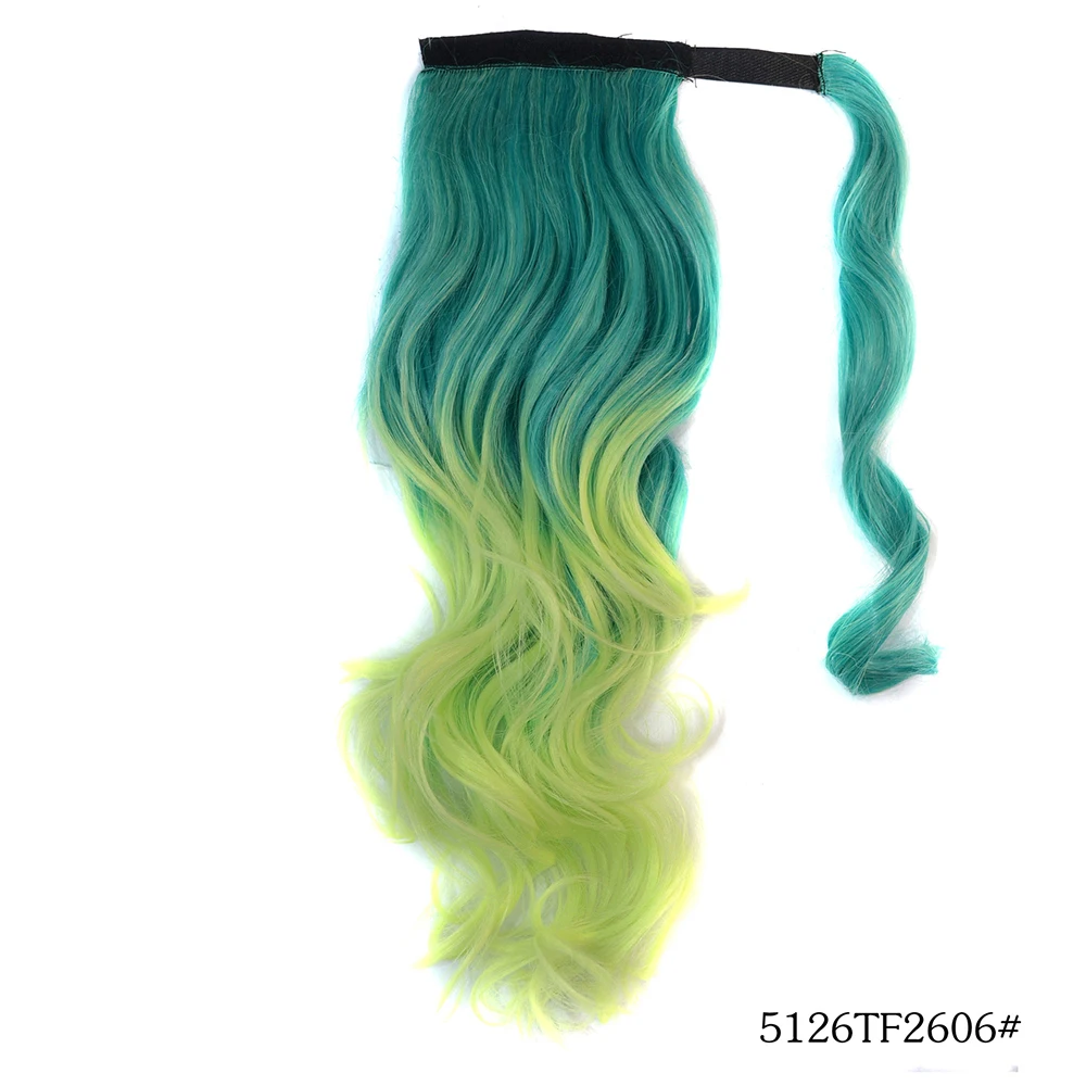 

New Ombre Clip In Pony Tail Hair Extension Women Wrap Around Ponytail Accessory