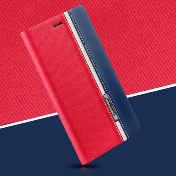 RED Чехол-книжка с откидной крышкой для Nokia 8, деловой чехол для телефона, винтажный Чехол-бумажник из искусственной кожи для Nokia 8, Мягкая силиконовая задняя крышка - Цвет: RED