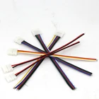 5 шт. 2pin 3pin 4pin 5pin 6pin для сварки Бесплатная Разъем одноклеммных разъемов соединительный кабель с разъемом кабеля для 3528 5050 RGBRGBWRGB + WW светодиодный полосы светильник