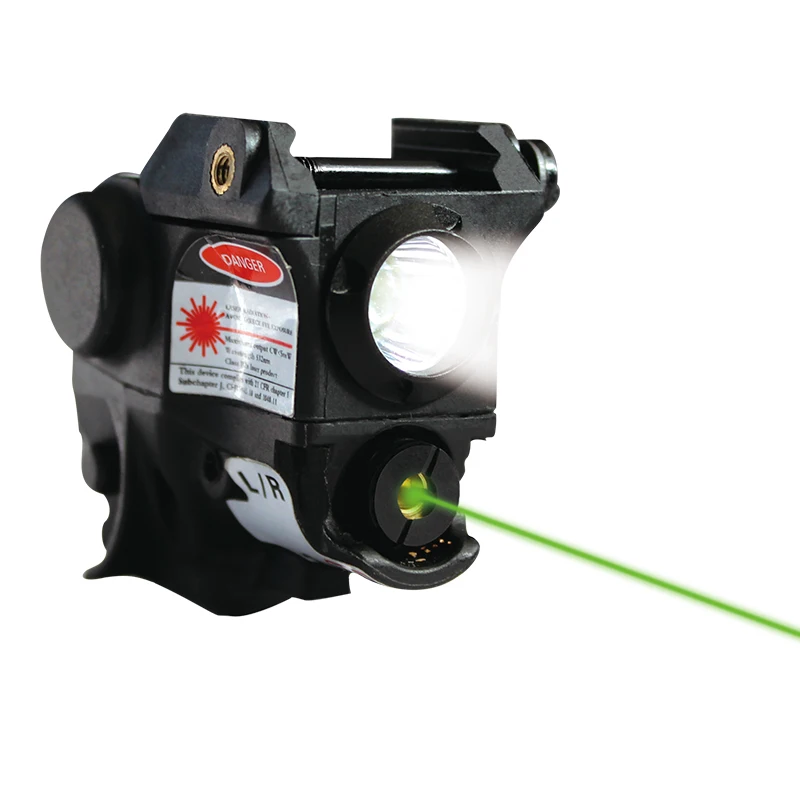 

Laserspeed Compact Green Red Dot Laser Sight with LED Light for Pistol Weapon Glock Walther Picatinny Rail Mount Handgun Hunting