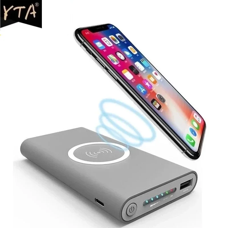 

30000mAh Wireless Charger Power Bank For xiaomi huawei Fast Charger Portable Powerbank Mobile Phone Charger For iphone Samsung