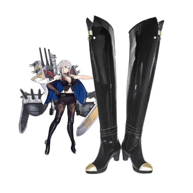 

Game Azur Lane Cosplay Shoes Washington Cosplay Boots Halloween Party Daily Leisure Shoes