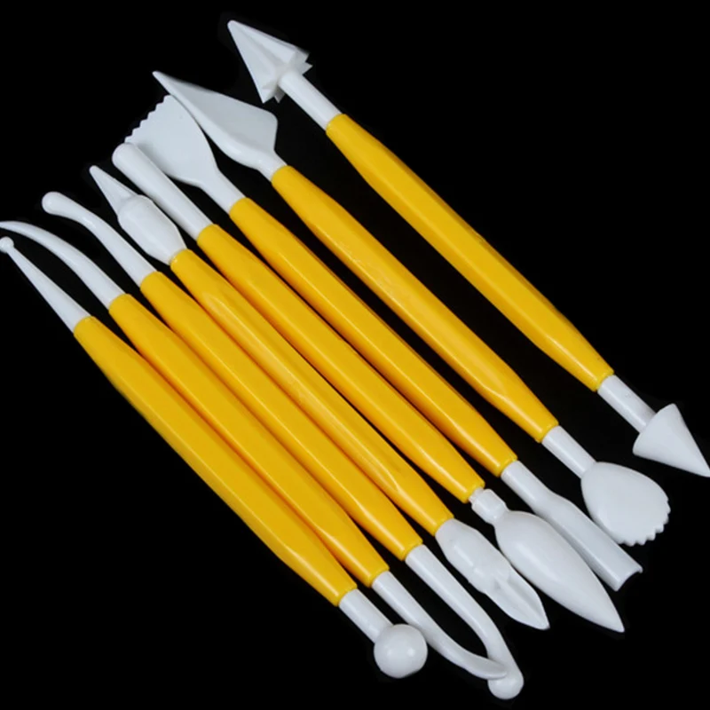 8 шт. набор резных карандашей нож для вырезания торта помадки инструмент резки