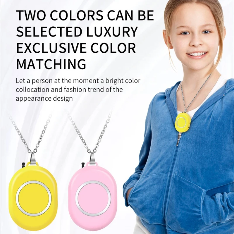 

Wearable Air Purifier, Personal Necklace Air Freshener, Portable USB Air Cleaner Negative Ion Generator Low Noise