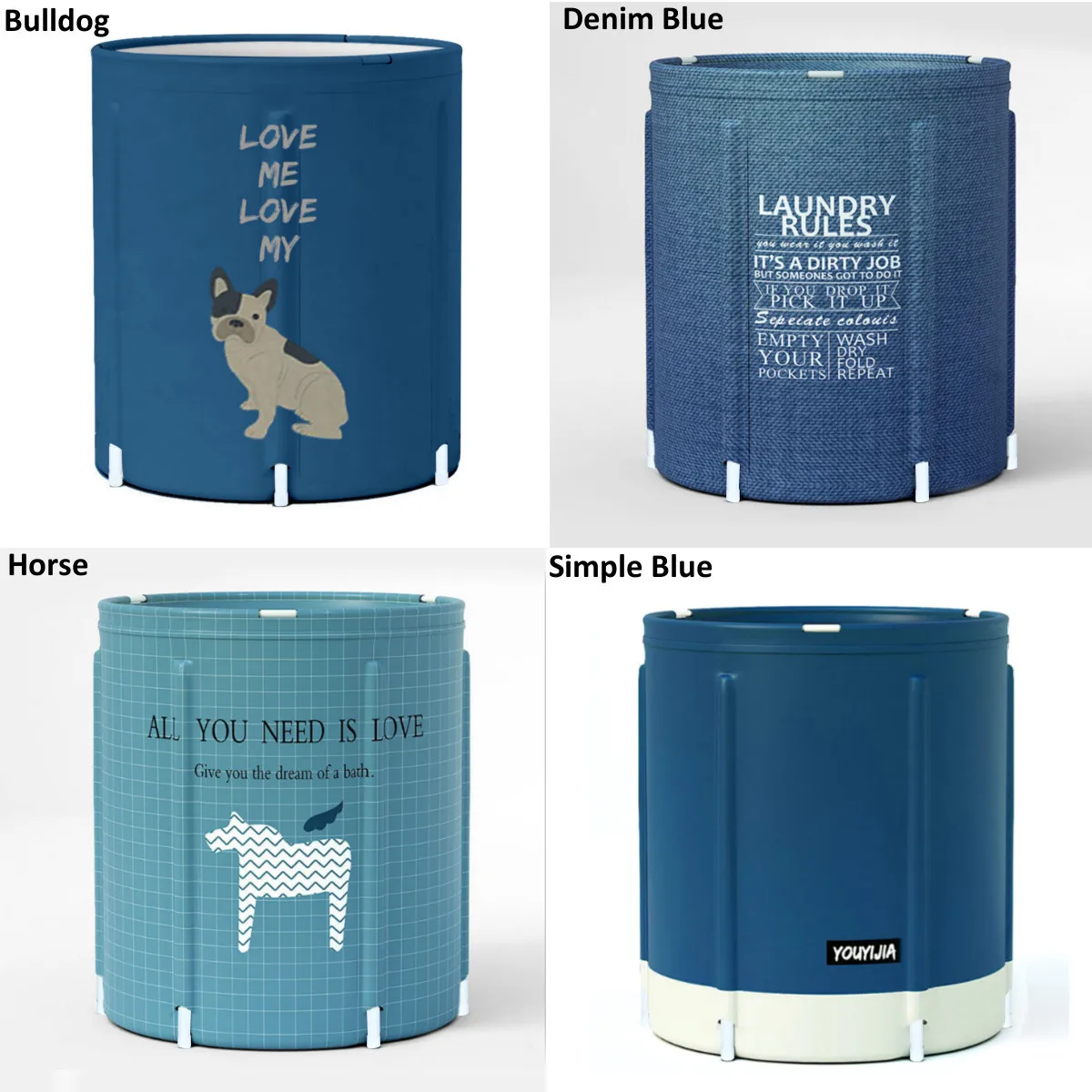

Portable Bathtub Folding Bath Bucket Thicken Shower Barrel Large Adult Tub Baby Swimming Pool Insulation Family Bathroom SPA Tub
