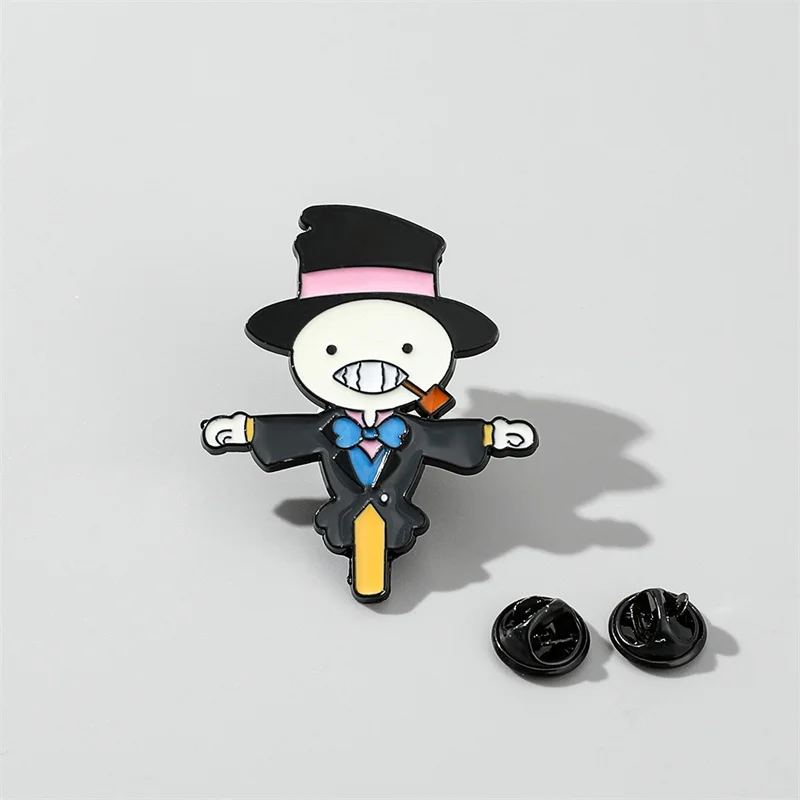 Брошь с изображением ходячего замка эмалированная брошь мультяшное пугало Кабу