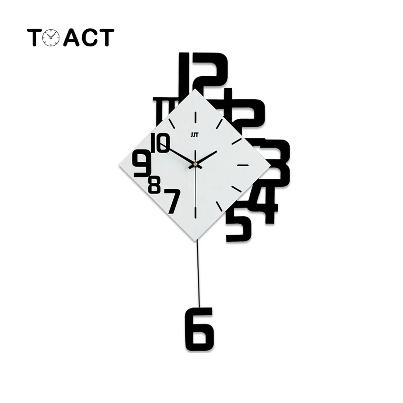 Swing Nordic Clock Modern Design Living Room Wall Clocks Home European Decor Creative Simple Large Watch Quartz|Настенные часы| |