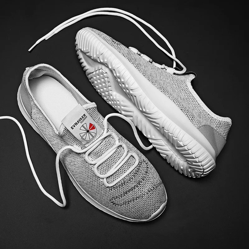 

Men Sneakers New Breathable Lace Up Men Mesh Shoes Outdoor Walking Fashion Casual No-slip Men Vulcanize Shoes Tenis Masculino