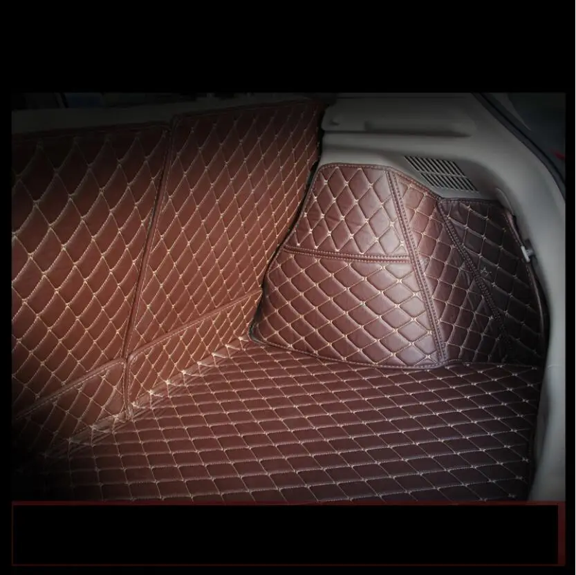 for Leather Car Trunk Mat Cargo Liner for Nissan Tiida 2016 2017 2018 2019 Pulsar C13 Rug Carpet Interior Accessories