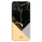 FunnyTechЧехол для Huawei P smart Plus l с черной мраморной текстурой