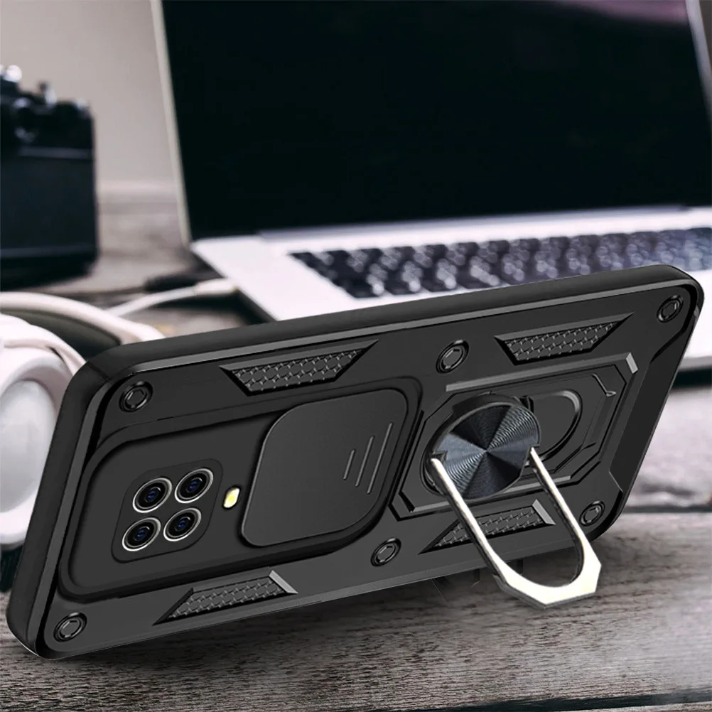 shockproof armor for xiaomi redmi note 9s 9 pro max case holder ring for redmi note 11 10 10s 8 poco x3 pro nfc phone back cover free global shipping