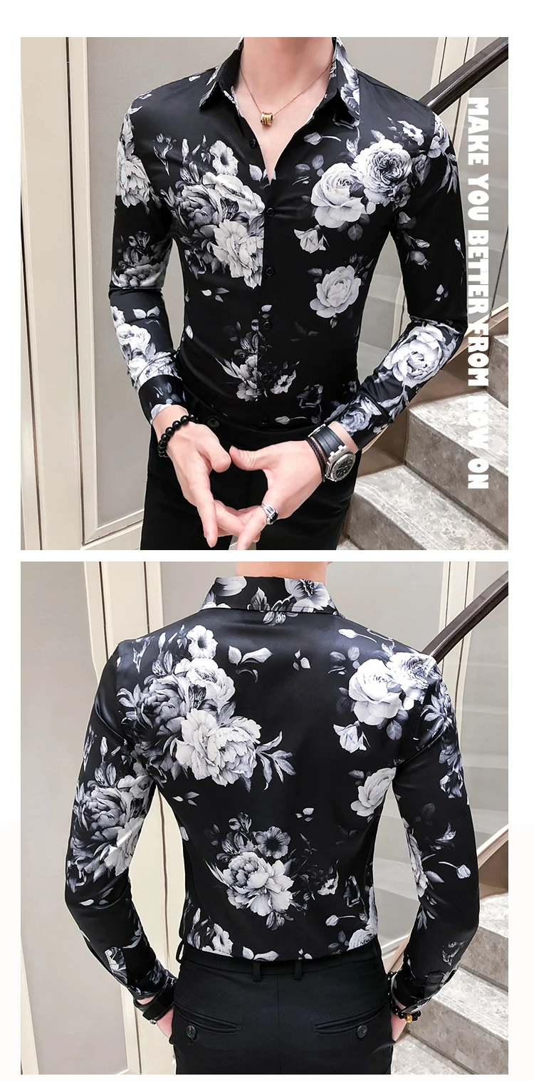 Camisas hombre, новинка, мужская рубашка с длинным рукавом, подходит ко всему, Зимние Теплые повседневные рубашки для мужчин, смокинг для ночного клуба, для мужчин, 3xl
