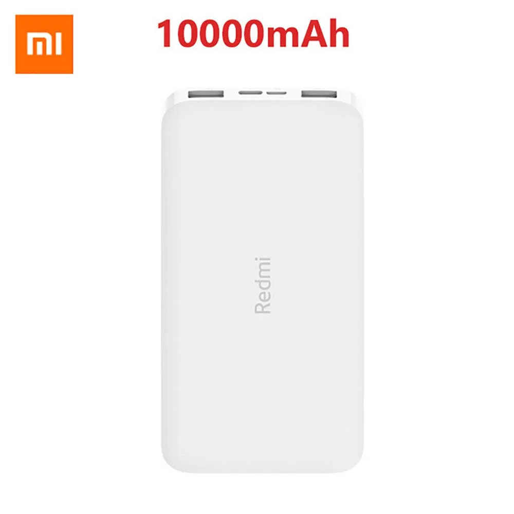10000mAh Внешний аккумулятор Xiaomi Redmi 20000 мАч, портативное зарядное устройство, блок питания с двумя USB USB-C, двусторонняя быстрая зарядка, внешний аккумулятор - Цвет: 10000mAh