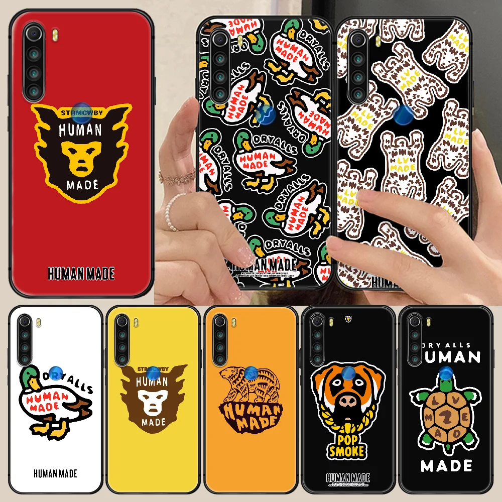 

fashion human mades Phone Case Cover Hull For XIAOMI Redmi 7a 8a S2 K20 NOTE 5 5a 6 7 8 8t 9 9s pro max black back trend prime