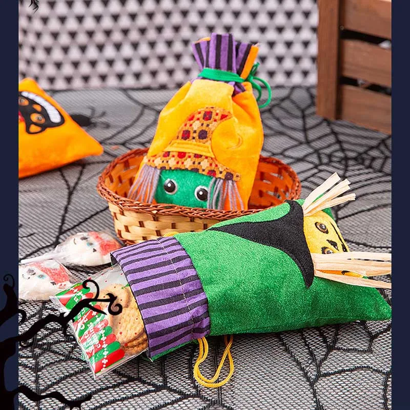 

1Pcs Halloween Candy Bags Cute Gift Bag Trick or Treat Kids Gift Pumpkin Bat Candy Boxes Halloween Party Decoration Supplies