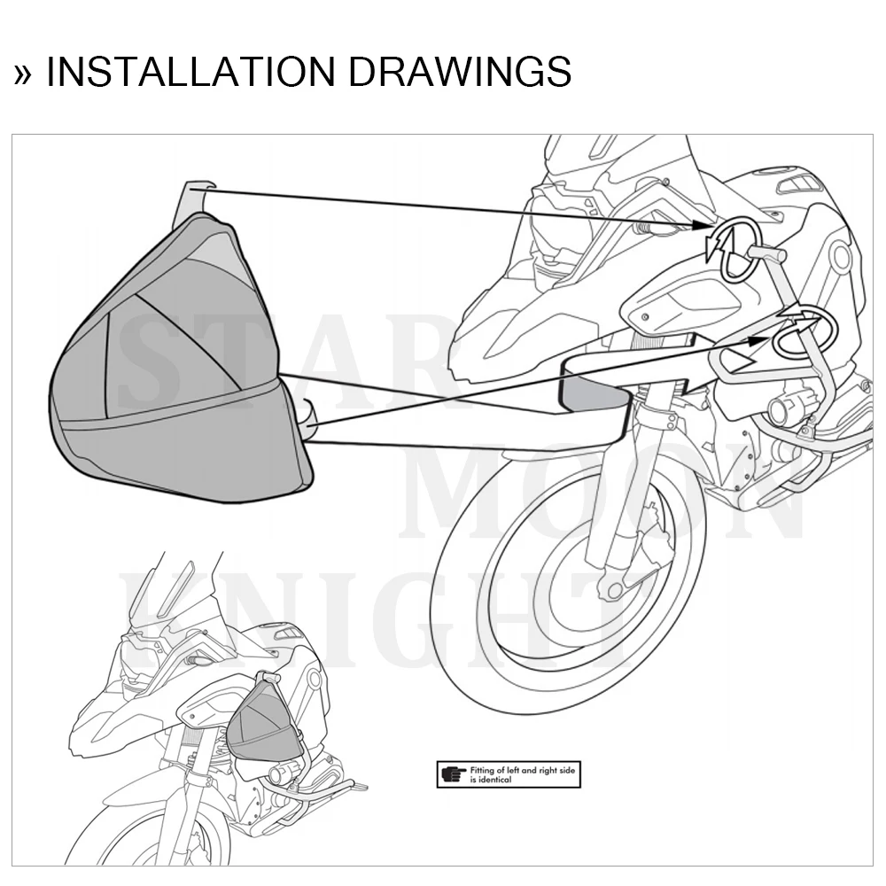 

For BMW R1200GS ADV LC R1250GS F750GS F850GS R1200R R Motorcycle Repair Tool Placement Bag Frame Triple-cornered Package Toolbox