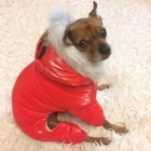 Утепленный костюм для собак, из хлопка, для русской зимы, водонепроницаемая куртка Тедди, комбинезон для щенка