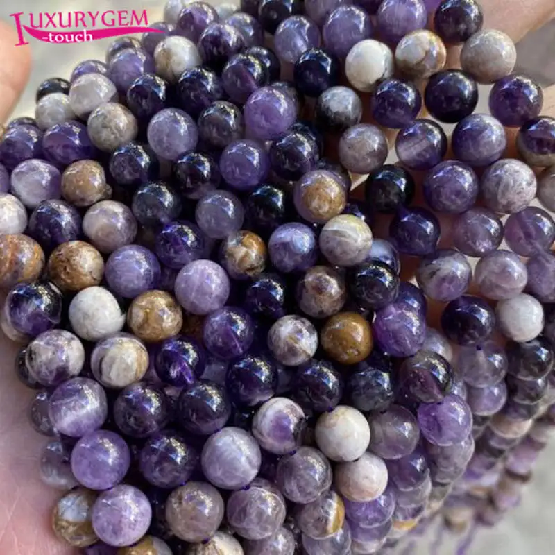 Натуральные разноцветные зеркальные камни Круглые Гладкие бусины с отверстием