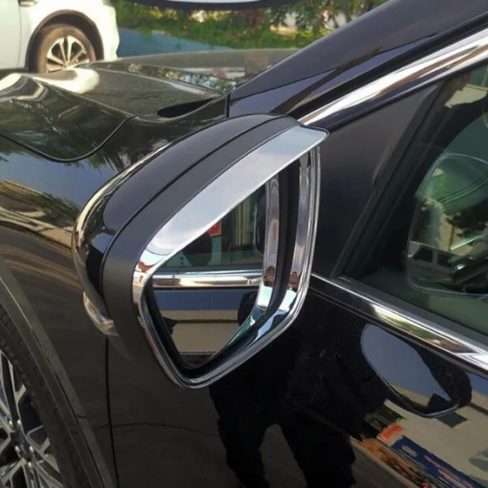 

Хромированное зеркало заднего вида для Ford Kuga Escape 2020 2021 ABS, дождезащитное зеркало, чехол для бровей, отделка, Стайлинг