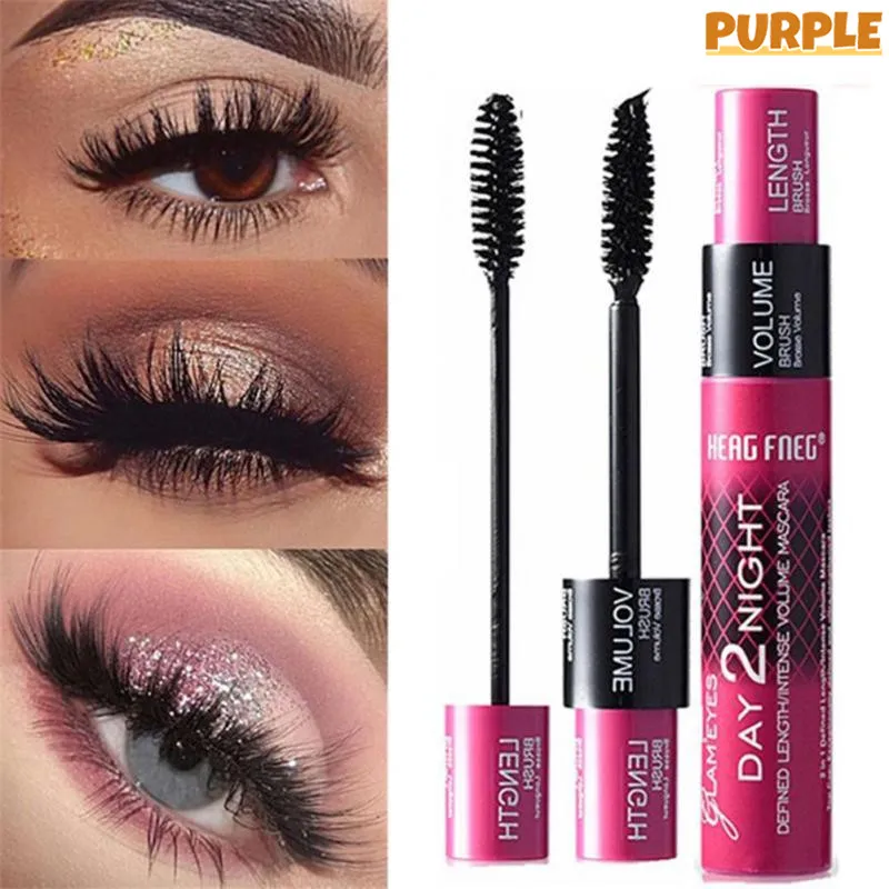 Тушь для ресниц из шелкового волокна 4D водостойкая Черная тушь наращивания