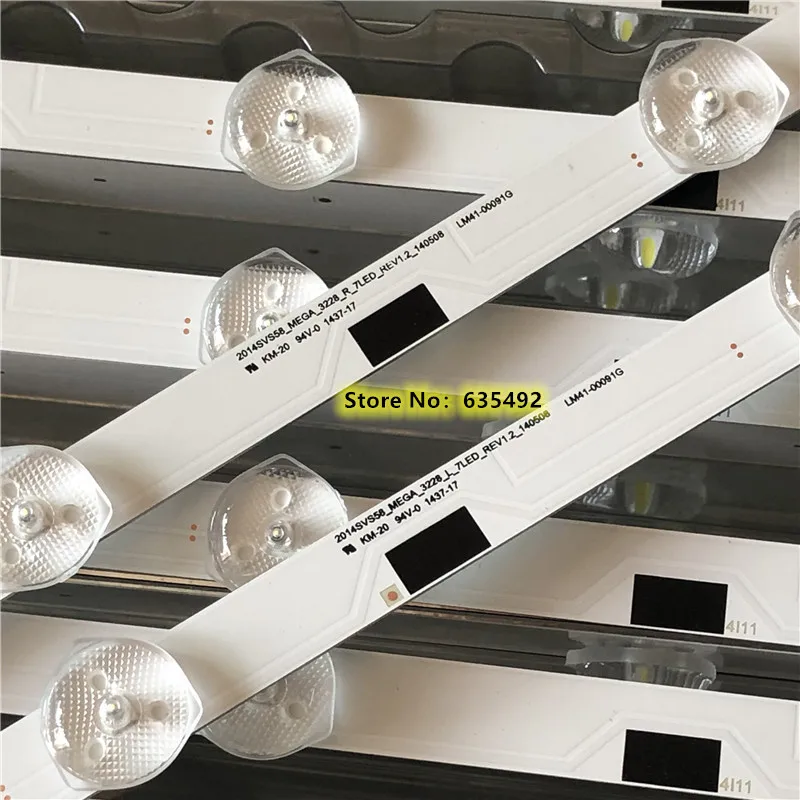 

LED Backlight 14 Lamp 2014SVS58 LM41-00091F LM41-00091G DMGE-580SMA-R3 DMGE-580SMB-R3 For Sam sung 58"TV UE58H5273 UA58H5288