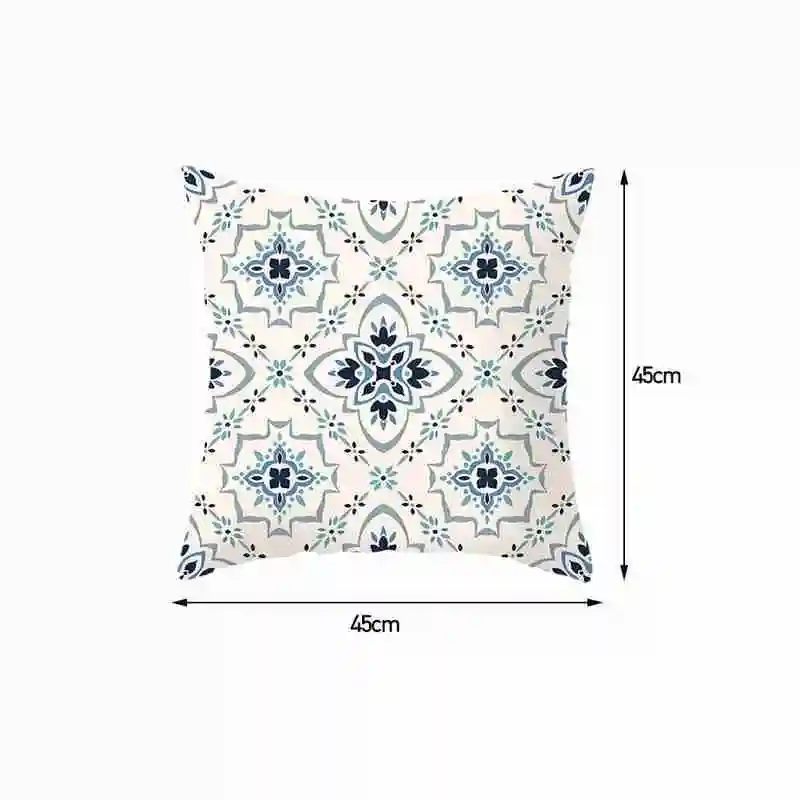 

Lake Blue Marble Modern Simplicity Geometric Sofa Decorative Pillowcase Office Simple Home Decor Home Car Cushion Cover 45*45cm