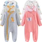 Комбинезон с длинным рукавом для новорожденных мальчиков и девочек, комплект из 23 предметов, 2021 хлопок, Весна 100%