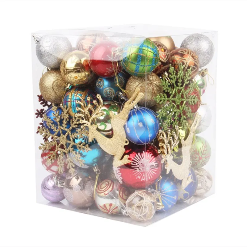 

60Pcs Christmas balls Christmas ornaments Christmas decoration balls decorated Christmas hanging balls