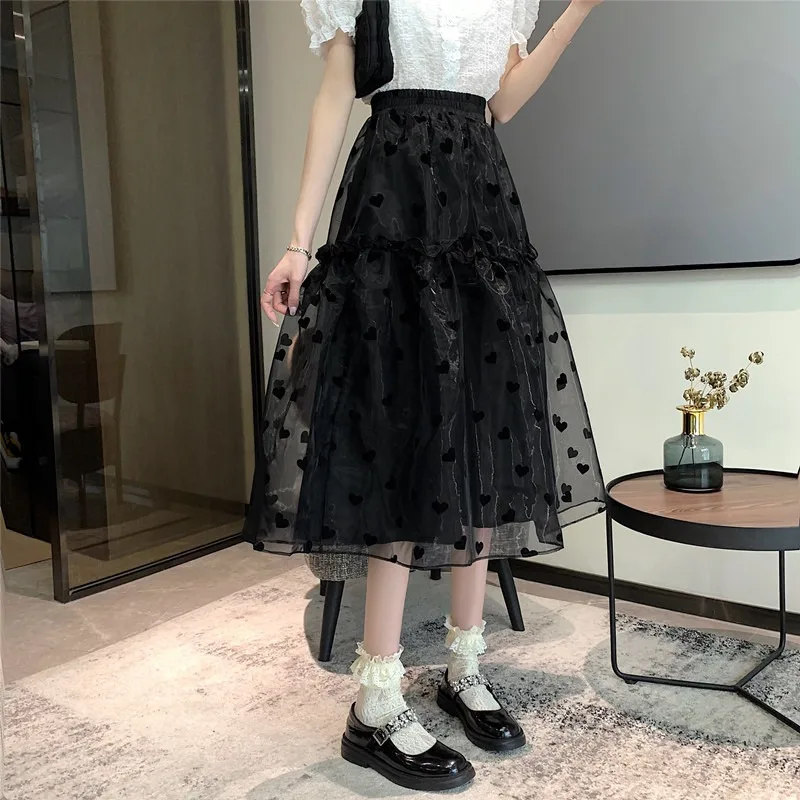 Женская длинная юбка средней длины весна-лето-осень 2021 г. | одежда