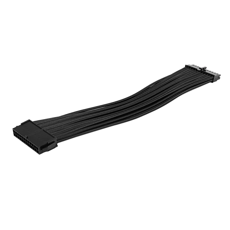 Basic Extension Cable Kit1Pcs ATX 24Pin/EPS 4+4Pin/PCI-E 8Pin/PCI-E 6Pin Power Cable(Black) | Компьютеры и офис