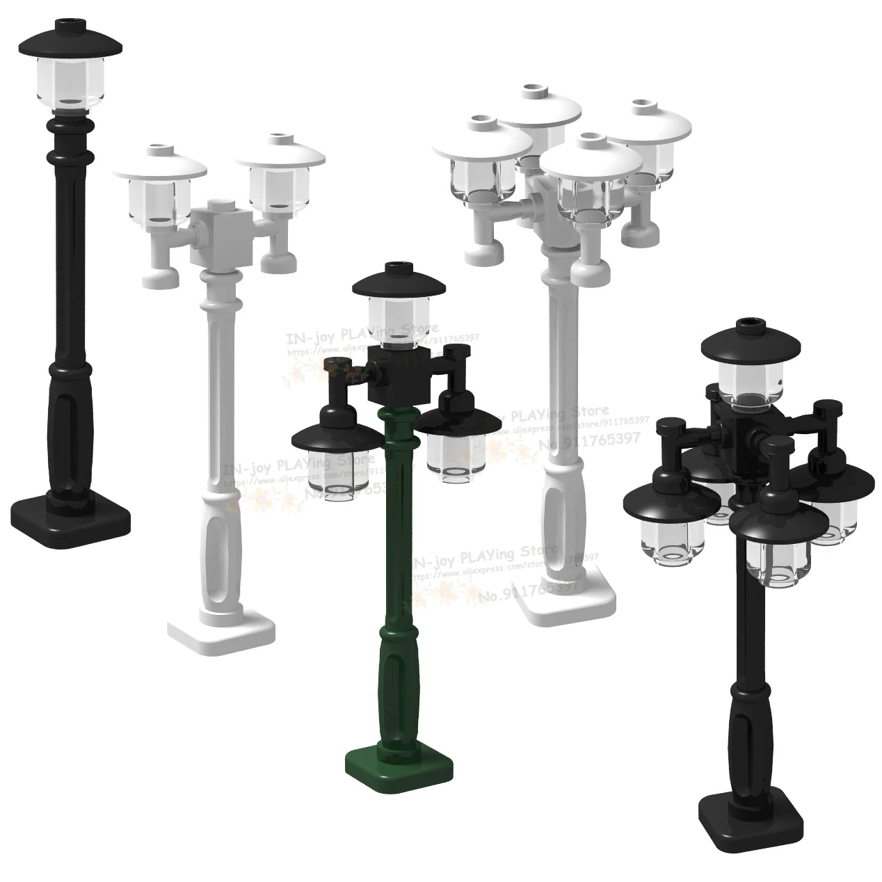 Конструктор Moc Lamp Mini Street View Park Детский конструктор аксессуары маленькие модели