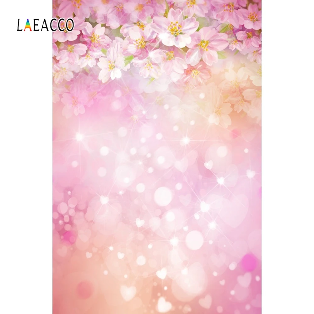 Весенний фон для детской фотосъемки с изображением розовых цветов | Электроника