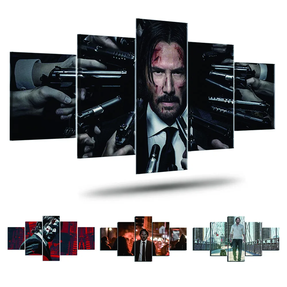 

HD Print Canvas Painting Home Decor Modular Classic Gang Movie Picture Modern 5 Pieces Poster For Living Room Wall Art Frame