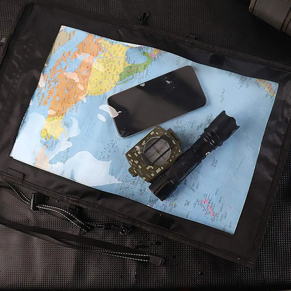 

Waterproof Map Storage Case TPU Foldable Transparent Document Dry Bag Holder Storage Bag Cover with Clear Window & Lanyard