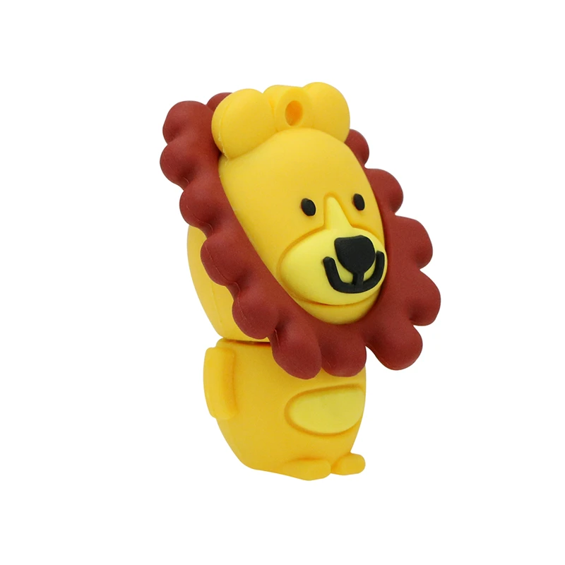 Силиконовый U диск в виде льва USB флеш накопитель флешка 4 ГБ 8 16 32 64 128 256 карта