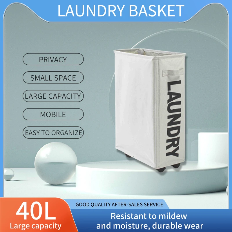 Новинка 2022 корзина для белья с колесами многофункциональная угловая грязного