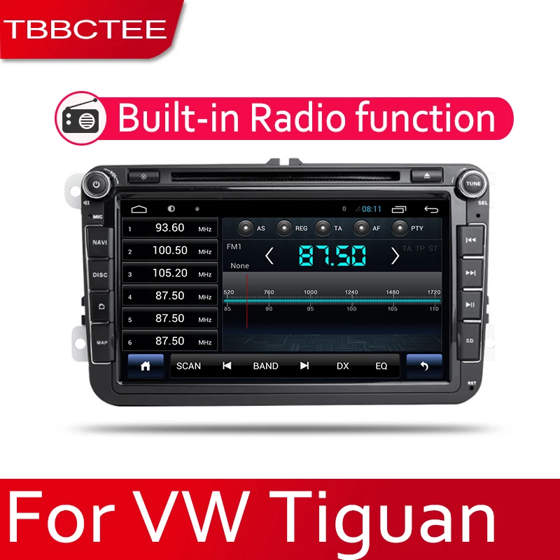 TBBCTEE автомобильная система Android 1080P IPS ЖК-экран для Volkswagen VW Tiguan 2007 ~ 2014