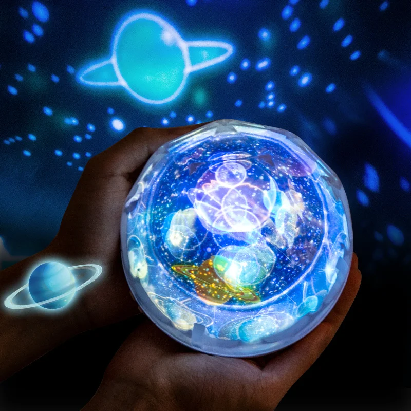 

Starry Sky Night Light Planet Magic Projector Earth Universe LED Lamp Colorful Rotate Flashing Star Kids Baby Christmas Gift