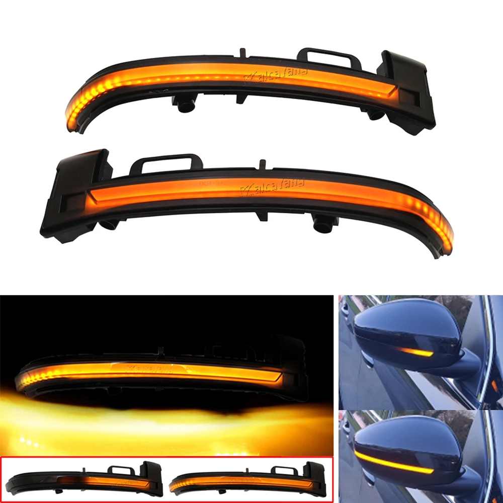 

2PCS Dynamic Side Mirror Blinker Light Flowing Turn Signal Lamp Car Styling FOR Peugeot 308 2013-2019