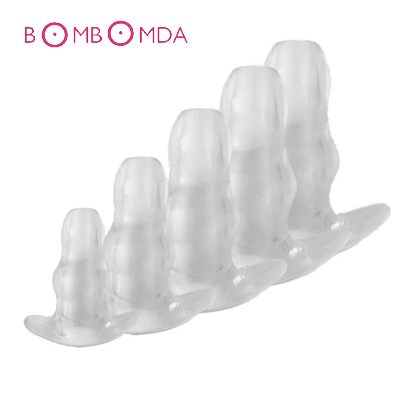 Анальная пробка с отверстиями мягкая силиконовая для пениса товары взрослых