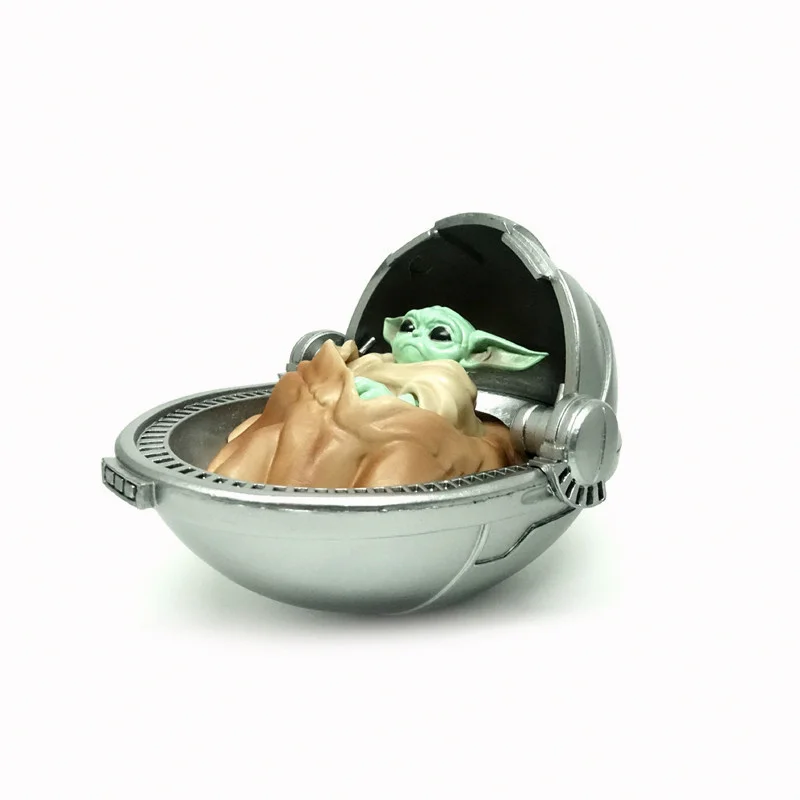 

6inches Star Wars The Mandalore Yoda Baby Figure The Force Awakens Crib Yoda Baby boxed model doll gifts for children