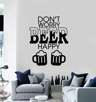 drop shipping beer wall stickers self adhesive art wallpaper for kids room living room home decor decoration accessories