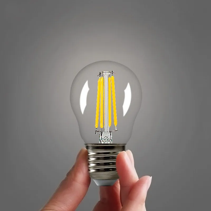 Лампада E27 светодиодный нити светильник Диммируемый стеклянный лампы 220V Edison